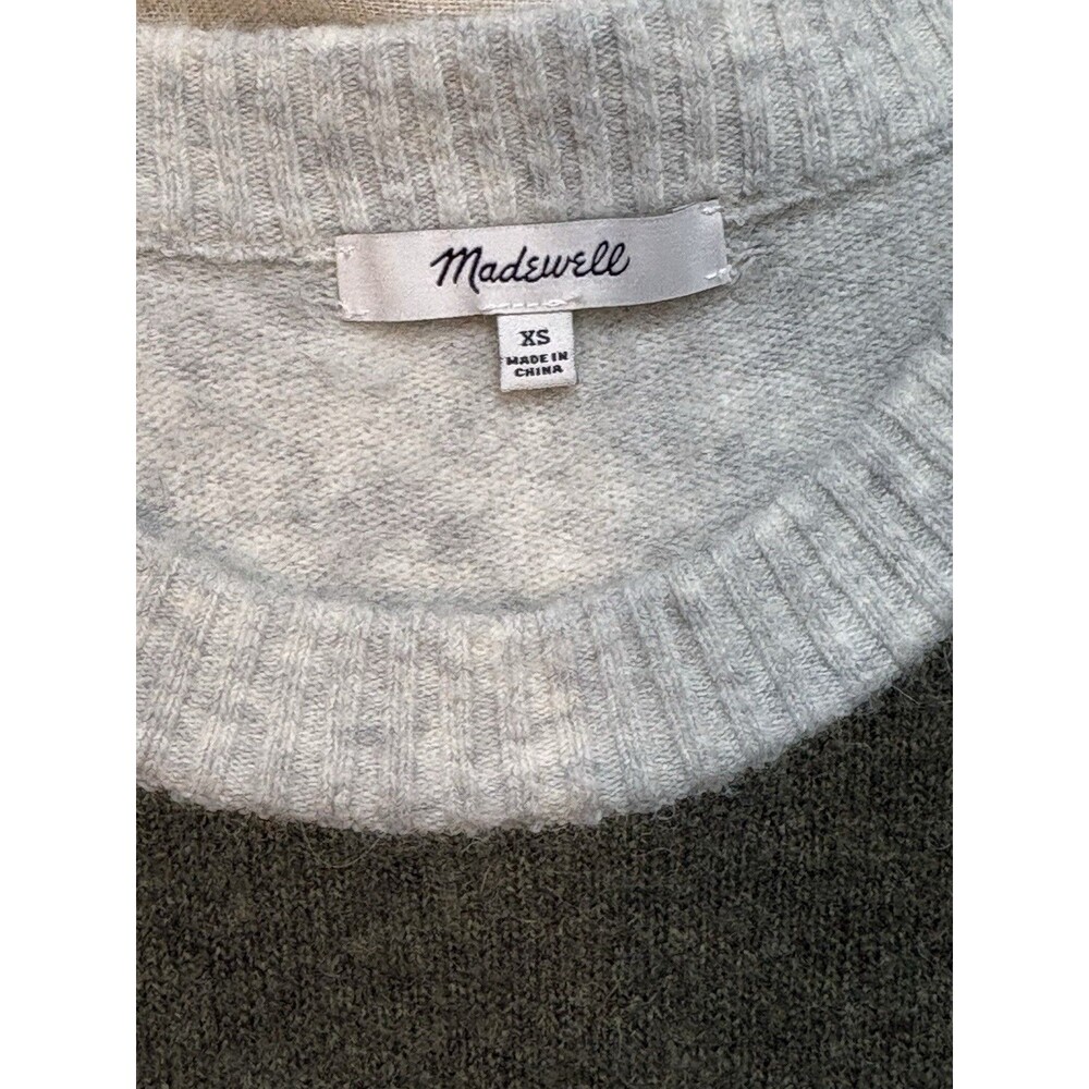 Madewell Colorblock Payton Pullover Sweater Coziest Yarn Size XS - Picture 4 of 5
